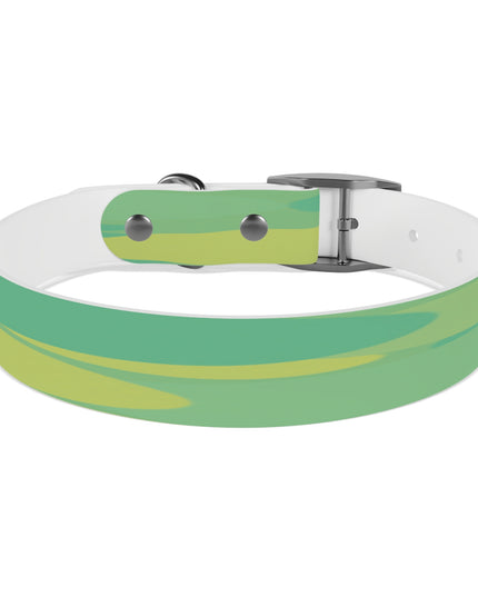 Pastel Green Patches Medium Dog Collar