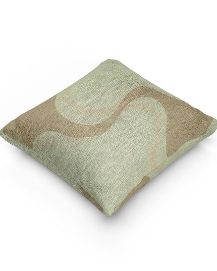 Lemon Wavey Woven Pillow, 17" x 18"