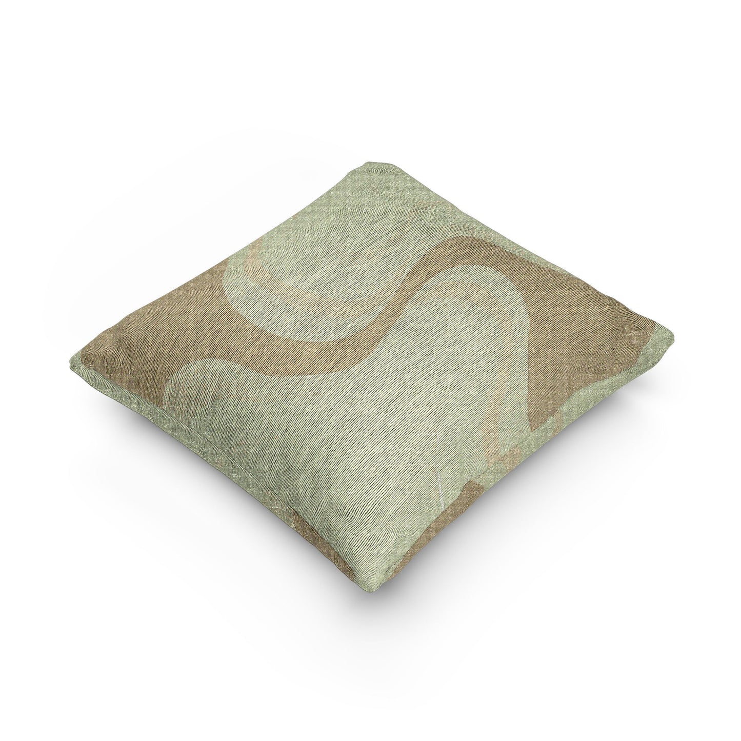 Lemon Wavey Woven Pillow, 17" x 18"