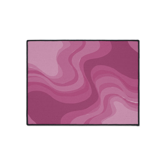 Pinky Mauve Wavey 18" x 24" Heavy Duty Floor Mat