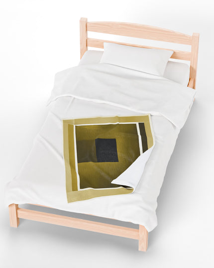 Tan Shadow Velveteen Plush Blanket, 30" x 40"