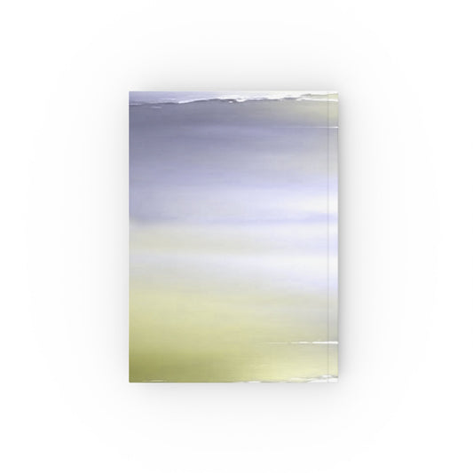 Lavender Sea Golden Fog 5.2" x 7.4" Hard Backed Journal with 128 blank pages