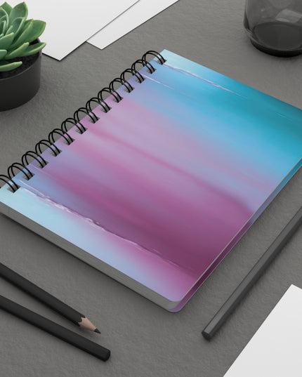 Wine Sea Blue Fog Sea Purple Fog Spiral Bound Journal, 5" x 7" 150 pages