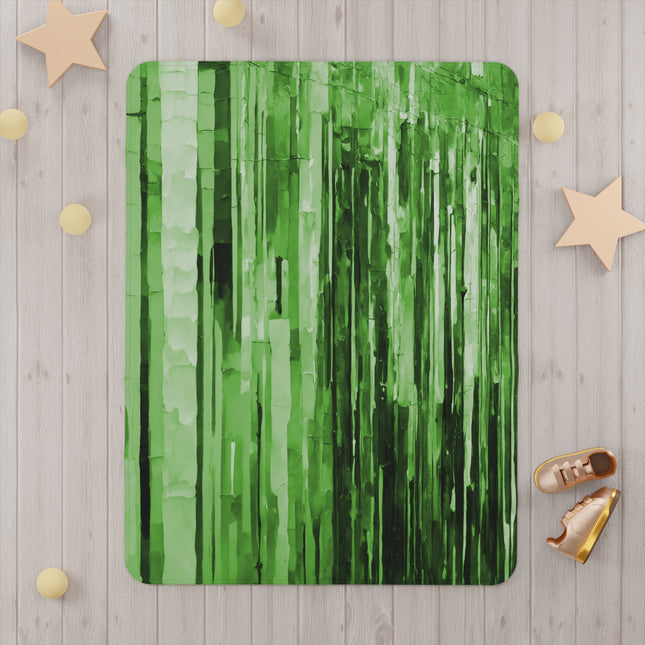 Striped Mint Pastel Toddler Blanket, 30" x 40"