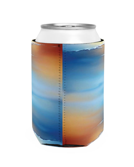 Blue Sea Red Orange Fog 12 oz Can Cooler Sleeve