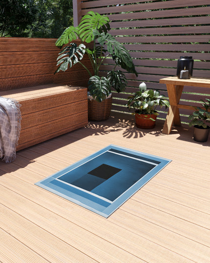 Blue Shadow Outdoor Rug, 24" x 36"