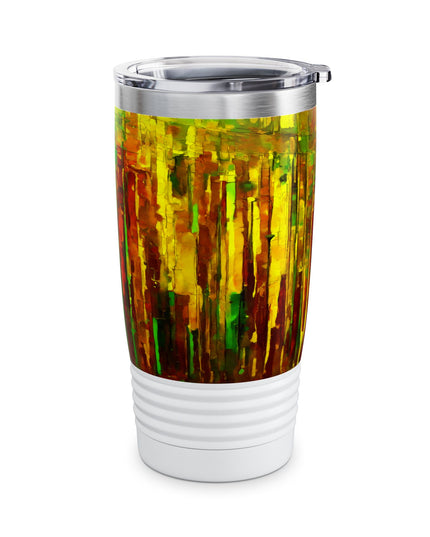 Striped Beta Ringneck Tumbler, 20oz in white