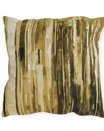 Striped Light Brown Pastel Fade 18" x 18" Outdoor Pillows