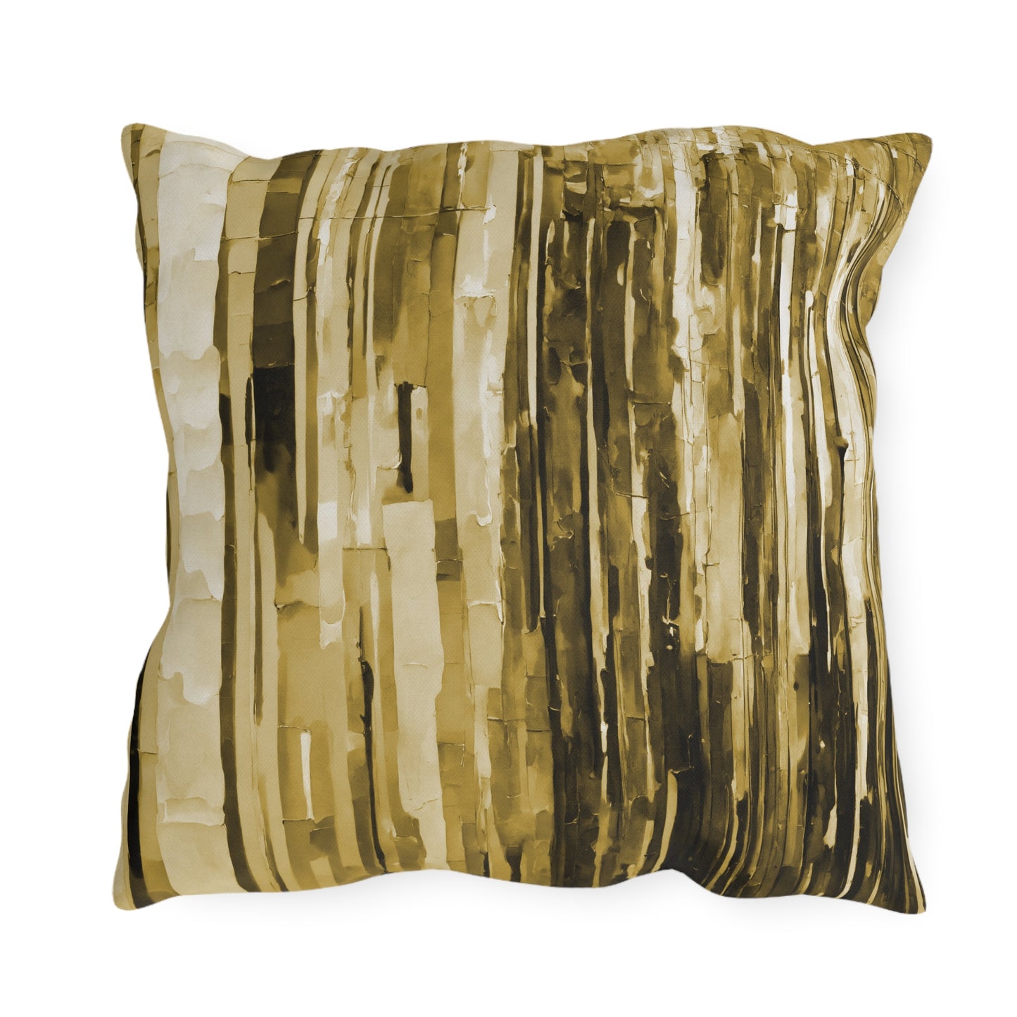 Striped Light Brown Pastel Fade 18" x 18" Outdoor Pillows