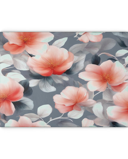 Red Blossom Floral Bunch Glass Cutting Board, 11" x 15"
