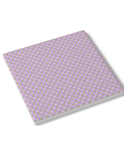 Magenta Star-crossed Bodies Square Ceramic Coaster, 4" x 4"
