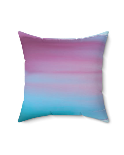 Wine Sea Blue Fog 16" x 16" Faux Suede Square Pillow