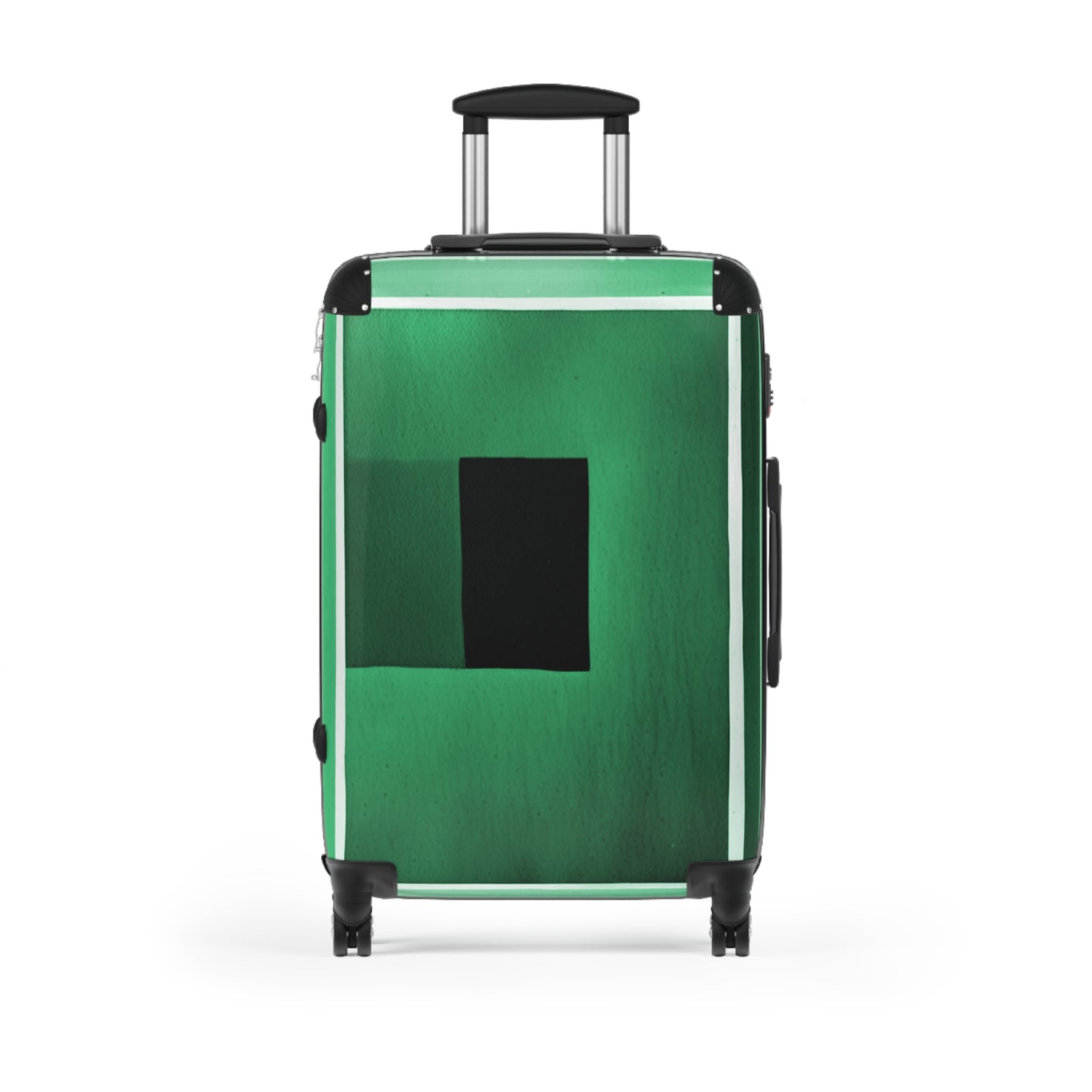 Mint Shadow Medium Suitcase with built in lock, 4 double-wheels, telescopic handle, and ABS back hard-shell