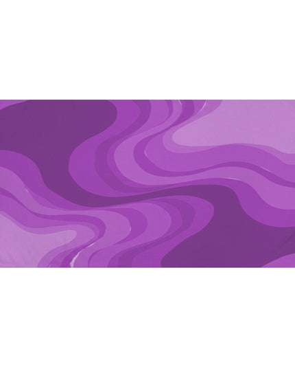Wavey Purple Wavey 30" x 60" Mink-Cotton Towel (50% polyester, 50% cotton)