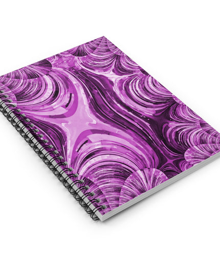 Uzi Spiral Powder Lavender Spiral Notebook - Ruled Line, 6" x 8", 118 pages