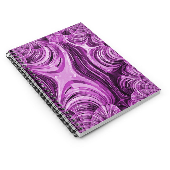 Uzi Spiral Powder Lavender Spiral Notebook - Ruled Line, 6" x 8", 118 pages