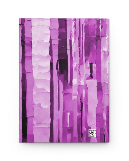 Striped Powder Lavender 5.75" x 8" Hardcover Journal Matte with 150 lined pages