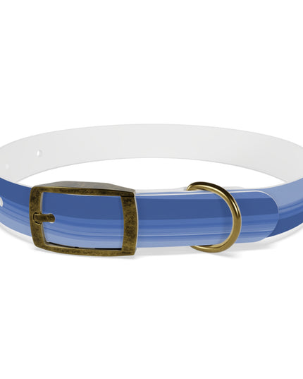 Deep Blue Wavey Small Dog Collar