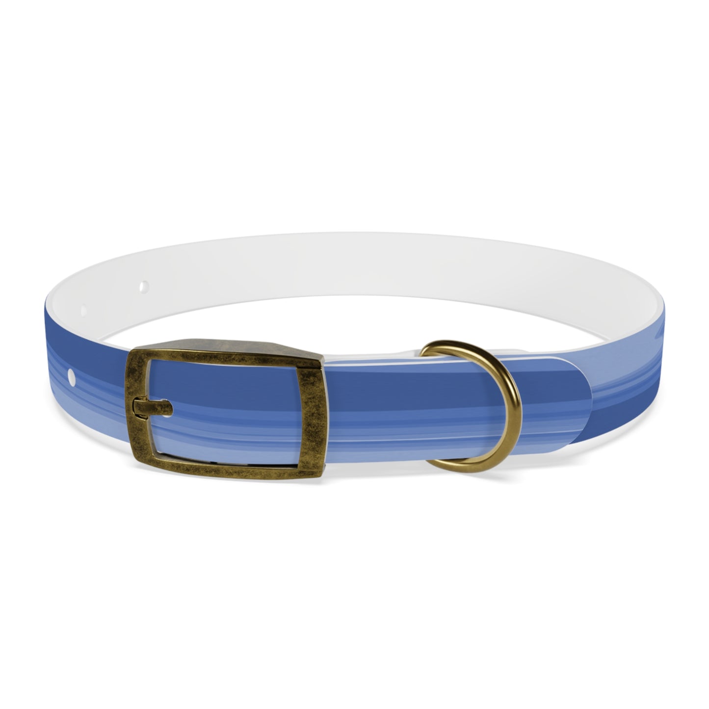 Deep Blue Wavey Small Dog Collar