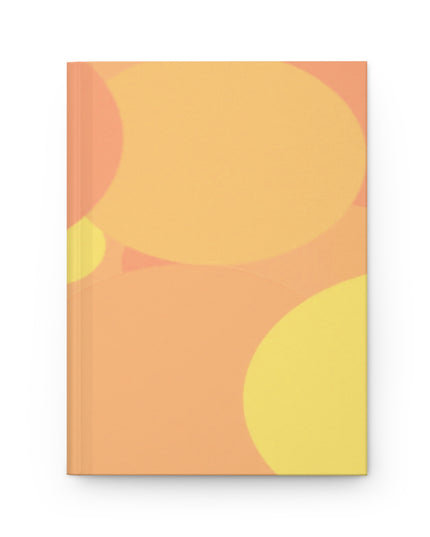Pastel Bright Oranges Patches 5.75" x 8" Hardcover Journal Matte with 150 lined pages