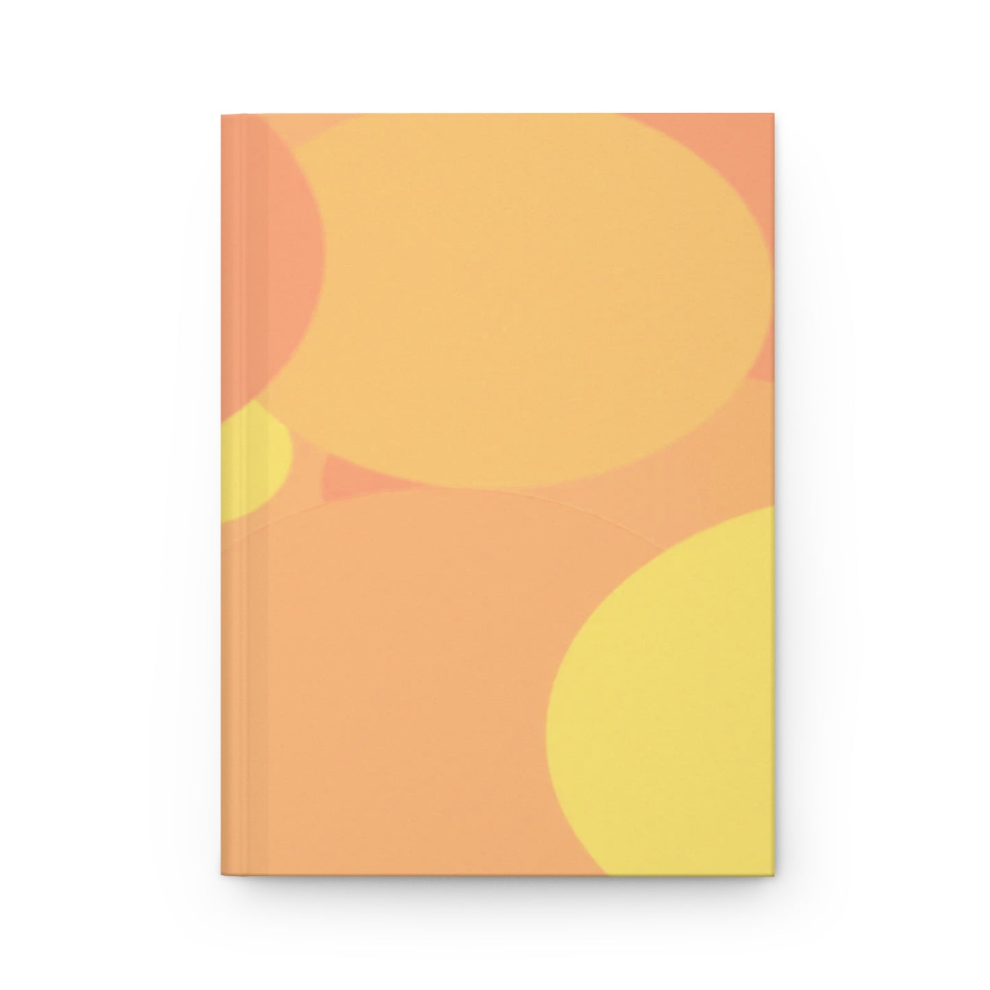 Pastel Bright Oranges Patches 5.75" x 8" Hardcover Journal Matte with 150 lined pages