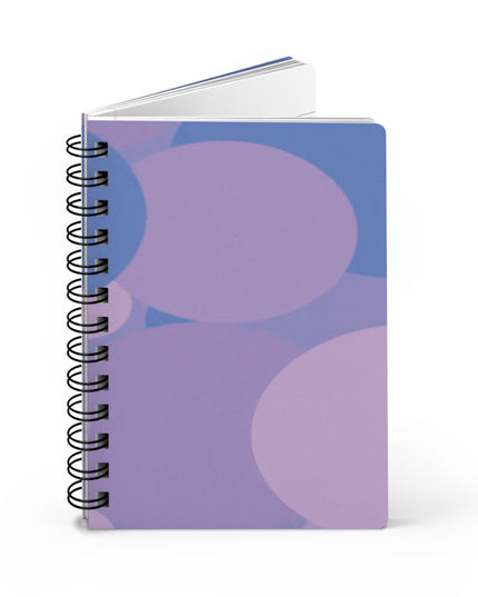 Pastel Purple Family Patches Spiral Bound Journal, 5" x 7" 150 pages