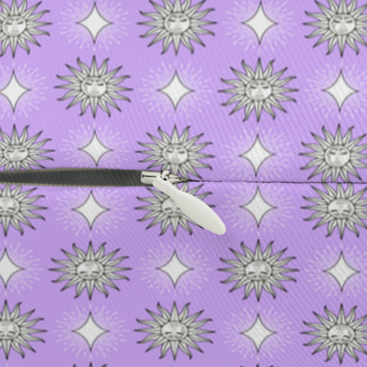 Lavender Star-crossed Bodies Spun Polyester Lumbar Pillow, 20" x 14"