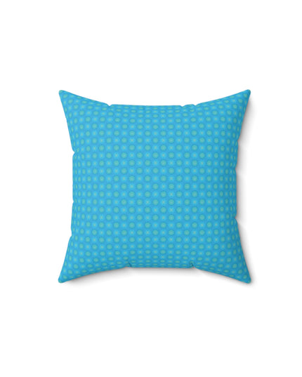 Light Blue Star-crossed Bodies Faux Suede Square Pillow, 14" x 14"