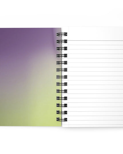 Purple Golden Fade Spiral Bound Journal, 5" x 7" 150 pages