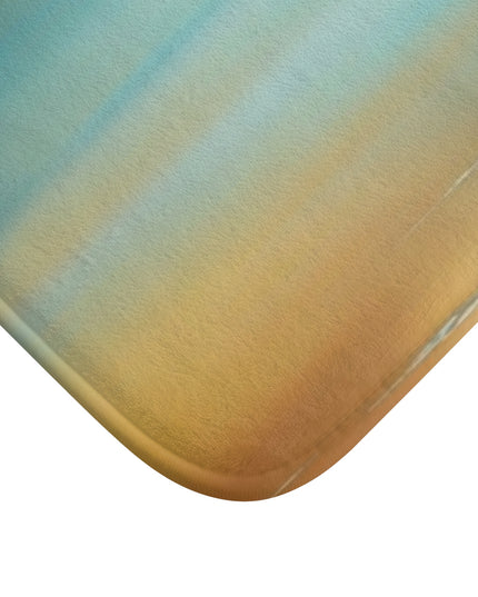 Blue Sea Red Orange Fog 24" x 17" Bath Mat