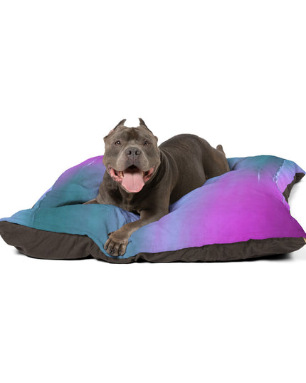 Dark Blue Green Sea Purple Fog 50" × 40" Pet Bed