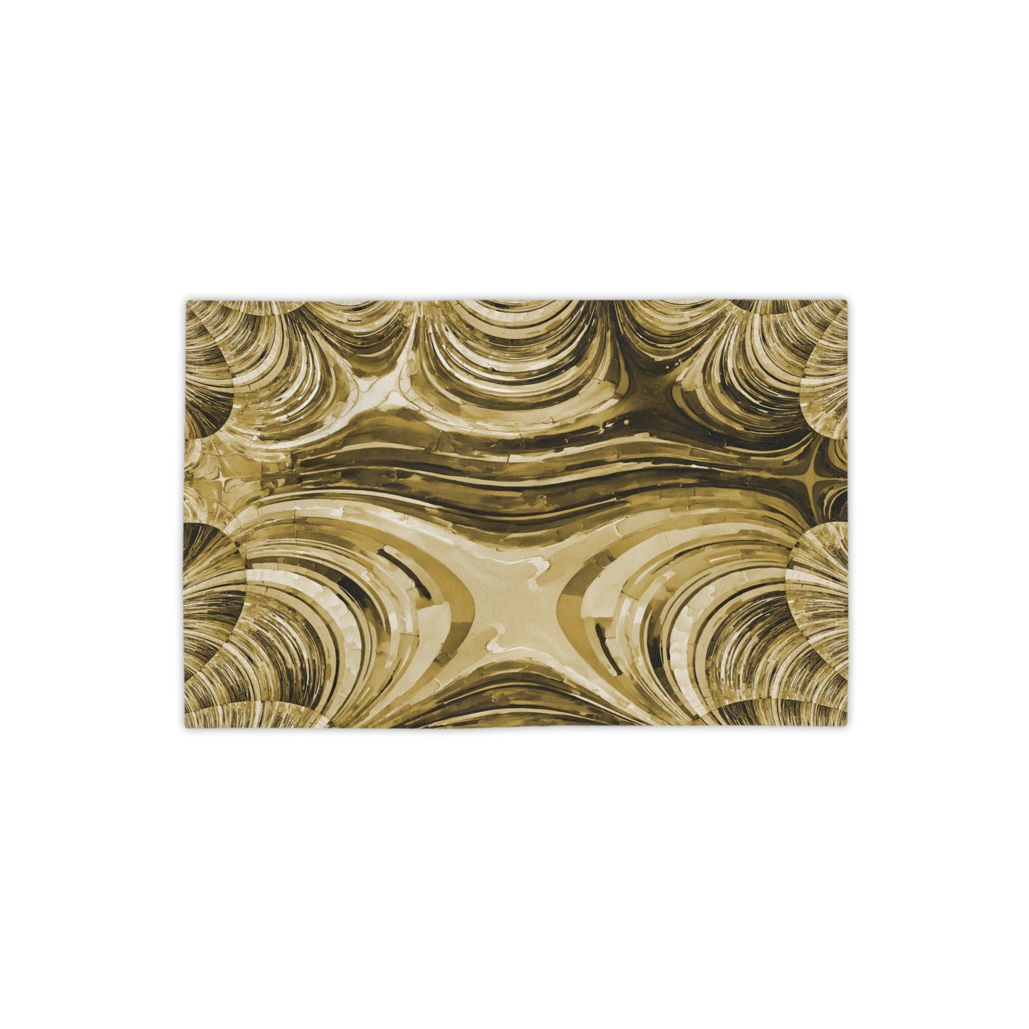 Uzi Spiral Light Brown Beach Towel, 18" x 27"