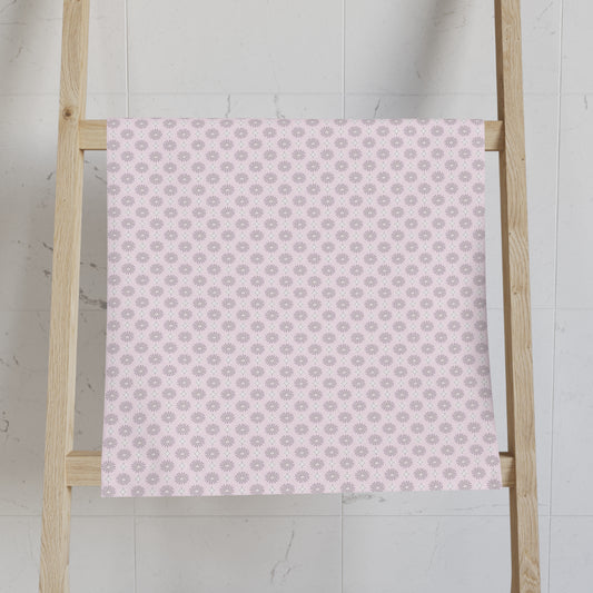 Pink Mornings Star-crossed Bodies Hand Towel, 16" x 28"