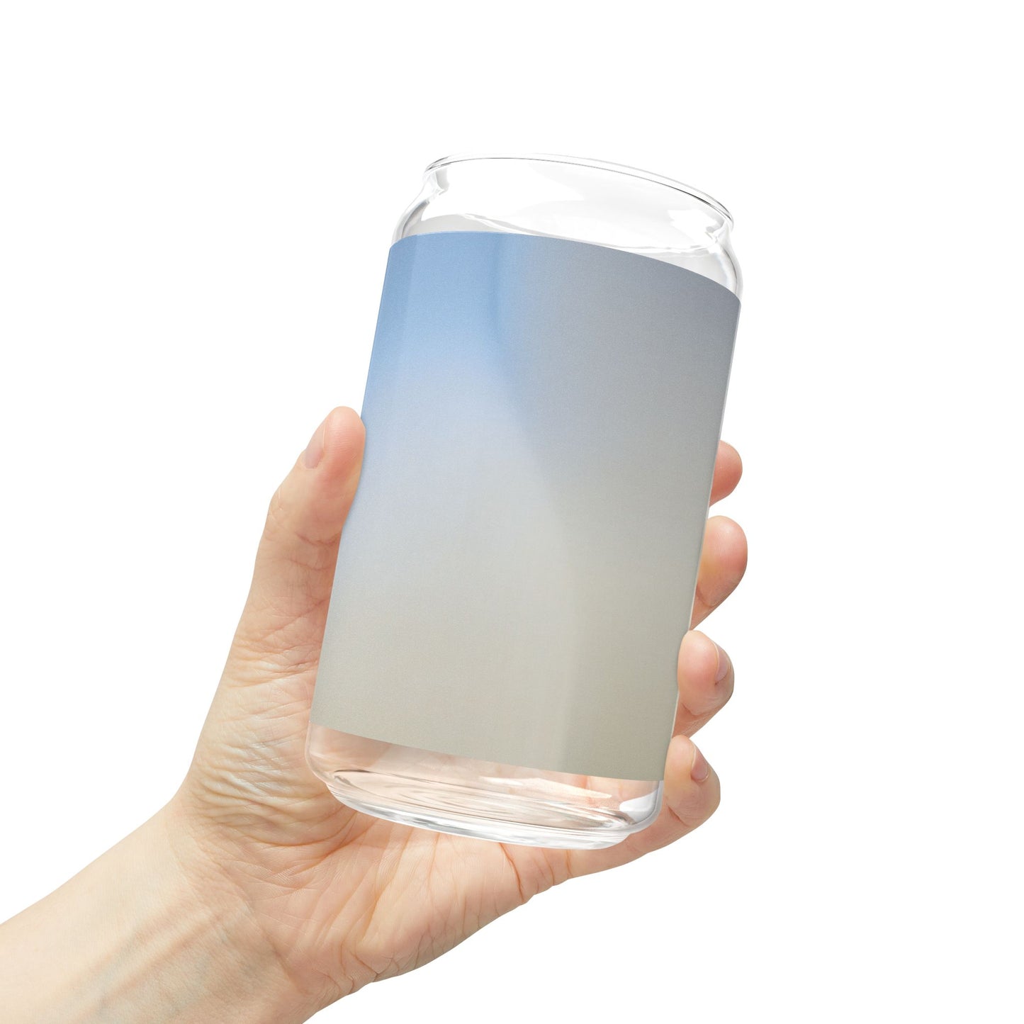 Cobalt Fade Sipper Glass, 16oz
