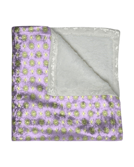 Magenta Star-crossed Bodies Crushed Velvet Blanket, 50" x 60"