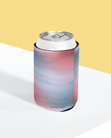 Gray Sea Pink Fog 12 oz Can Cooler Sleeve