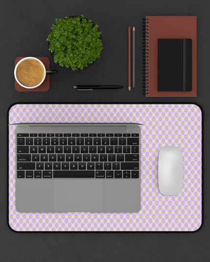 Magenta Star-crossed Bodies Desk Mat, 12" x 18"