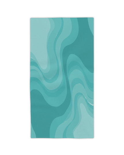 Tif Green Wavey Beach Towel, 24" x 44"