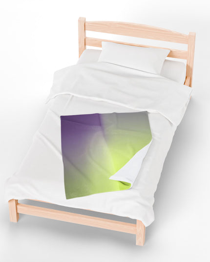 Purple Golden Fade Velveteen Plush Blanket, 30" x 40"