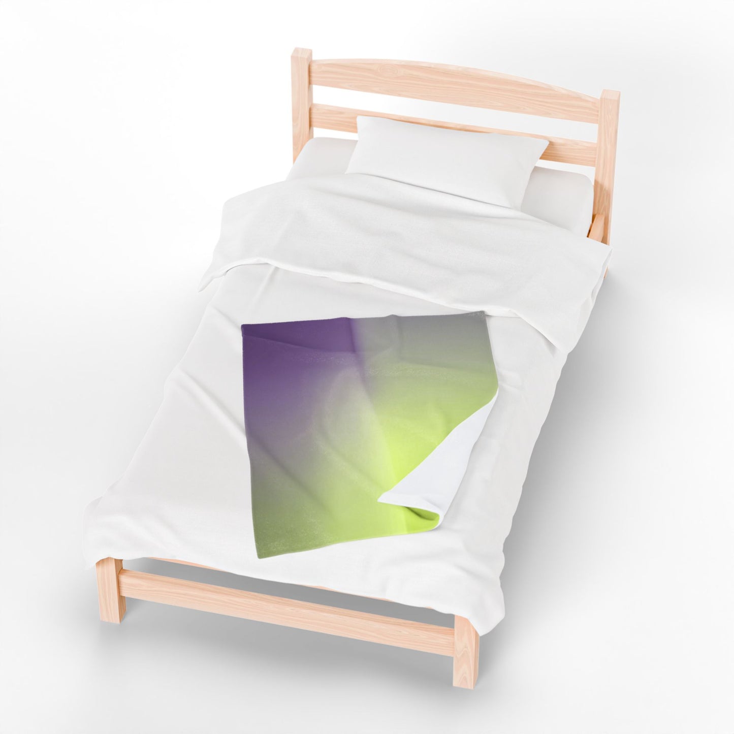 Purple Golden Fade Velveteen Plush Blanket, 30" x 40"