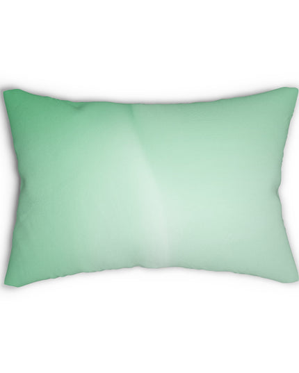 Mint Fade Spun Polyester Lumbar Pillow, 20" x 14"