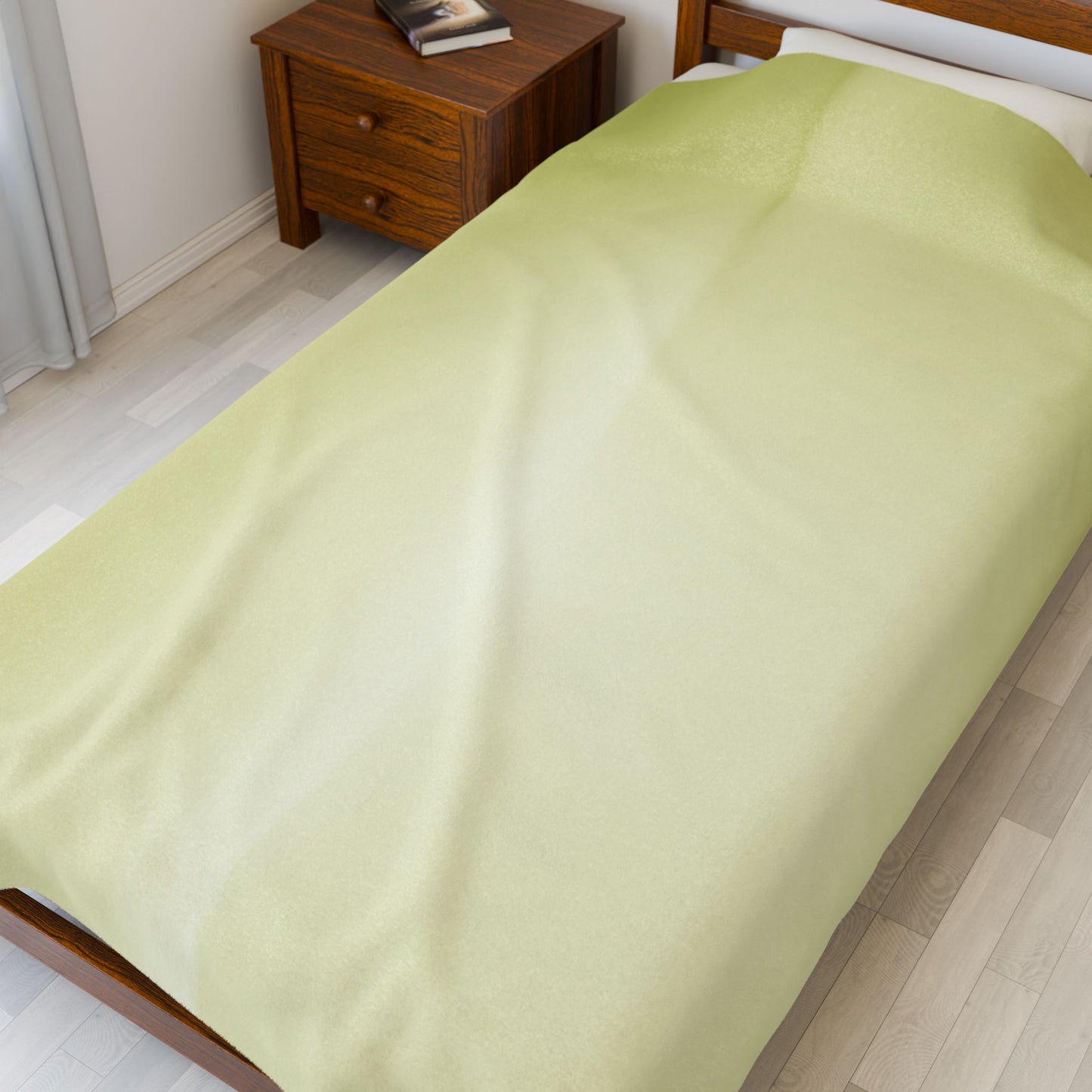 Lemon Fade Velveteen Plush Blanket, 60" x 80"