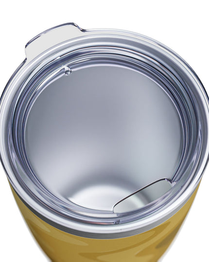 Brown Wavey Ringneck Tumbler, 20oz in white