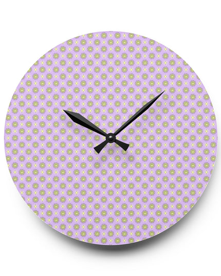 Magenta Star-crossed Bodies Acrylic Wall Clock, Round or Square, 10.75" x 10.75"