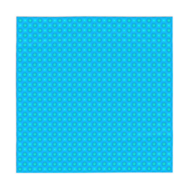 Light Blue Star-crossed Bodies Tablecloth, 55" x 55"