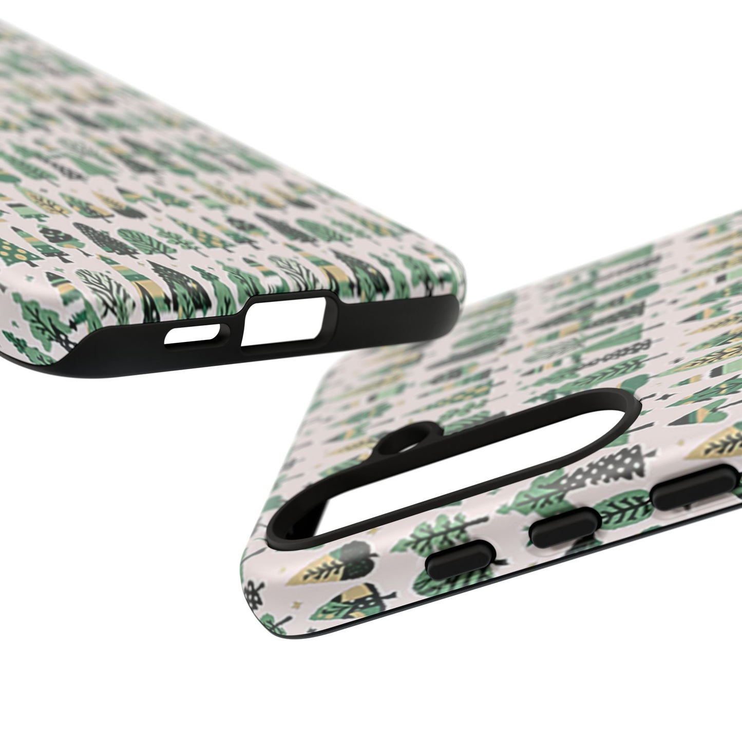 Mini Vintage Green Trees Samsung Galaxy S24 Plus Tough Cases