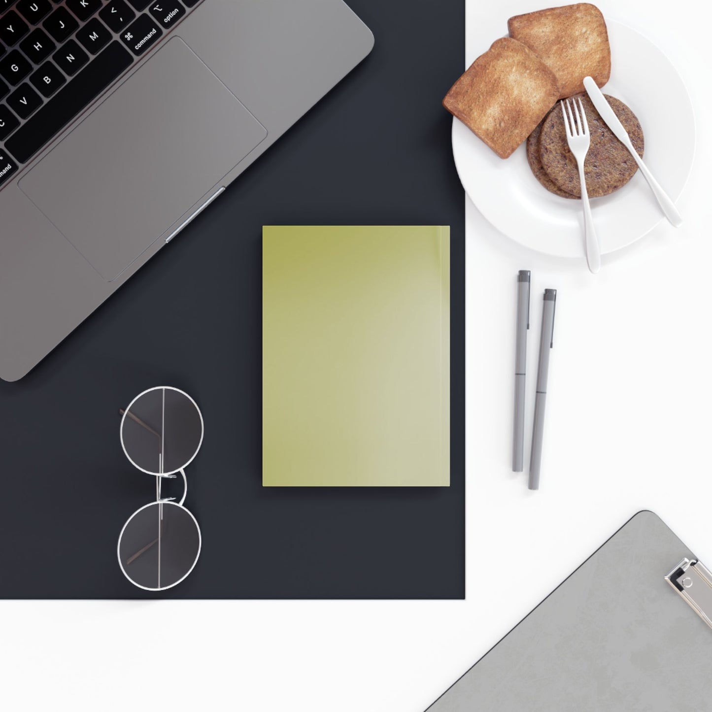 Lemon Fade 5.2" x 7.4" Hard Backed Journal with 128 blank pages