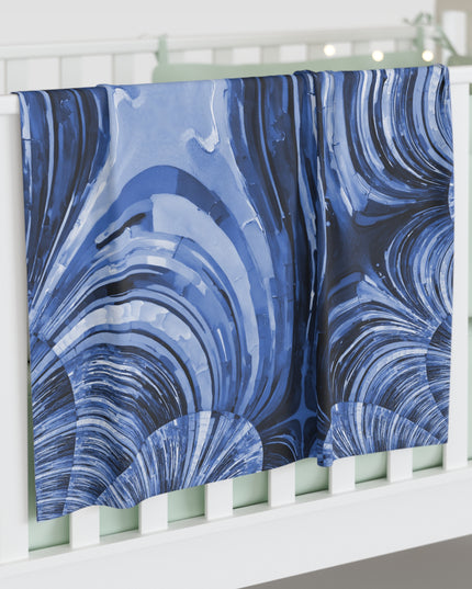 Uzi Spiral Deep Blue Baby Swaddle 30″×40″ Blanket