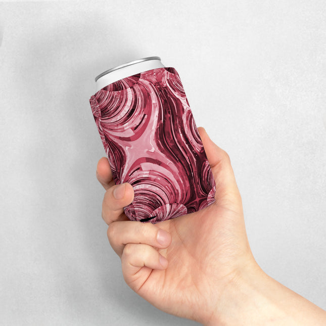 Uzi Spiral Ruby 12 oz Can Cooler Sleeve