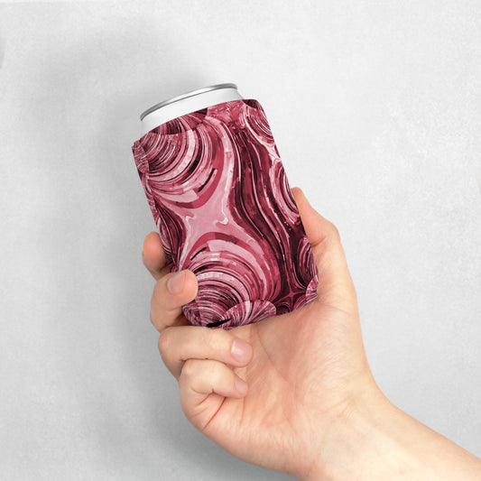 Uzi Spiral Ruby 12 oz Can Cooler Sleeve